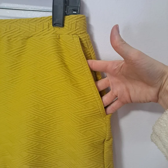 The Upside Yoko Billie Short Mustard Small NWT